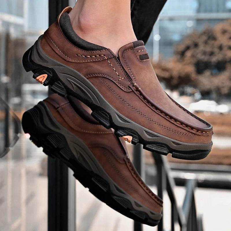 Stoneford™ Slip-On Leather Shoes